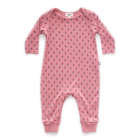 Oeuf Pink Tulip Footless Jumper