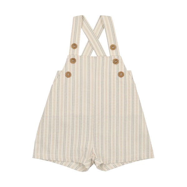 Lil Legs Multi Stripe Linen Overalls