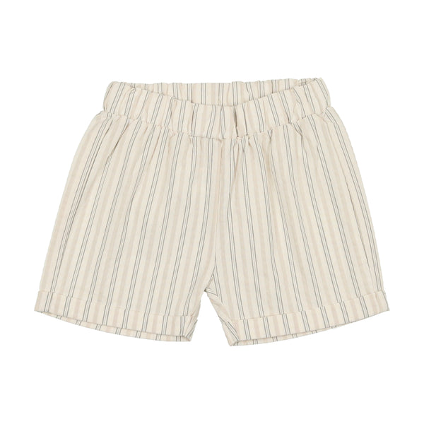 Lil Legs Multi Stripe Linen Pull On Shorts