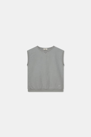 My Little Cozmo Kids Mart Grey Gauze Top