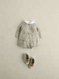 Nanos Baby Grey Cardigan Knit Sweater