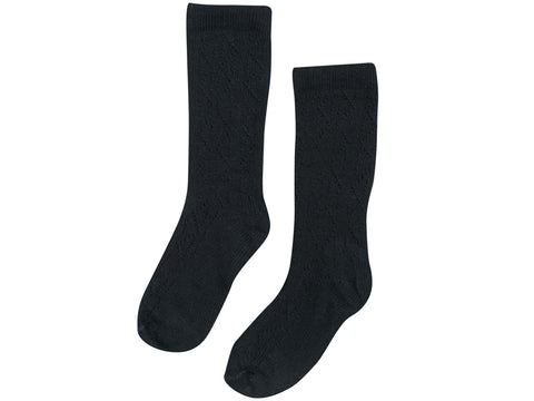Bebe Organic Black Louisa Socks