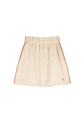 Mipounet Ecru Mini Corduroy Skirt