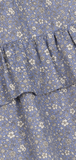 Mipounet Blue Voile Volume Ruffle Skirt