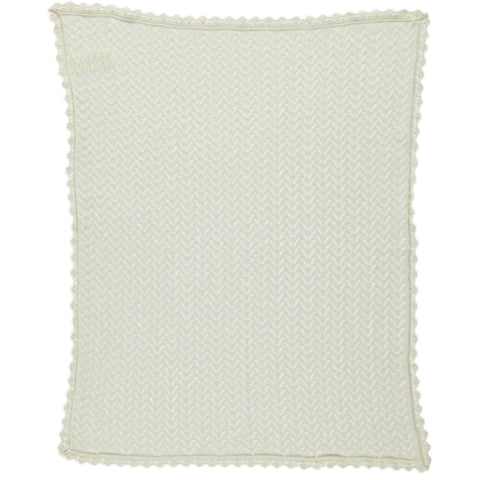 Bebe Organic Natural Mabel Knit Blanket