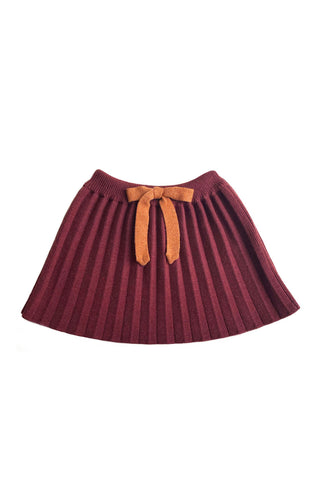 Mabli Berry Betti Wool Skirt