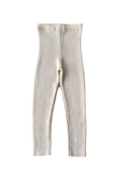 Mabli Almond Sylfaen Skinny Rib Legging