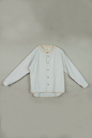 Popelin Off-White Raglan Sleeved Shirt