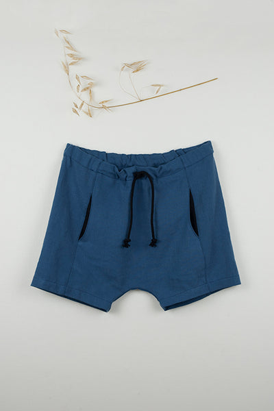 Popelin Blue Shorts