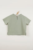 Popelin Green Short Sleeve Shirt