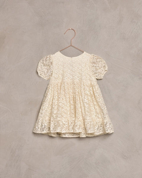 Noralee Natural Flower Embroidered Mesh Quinn Dress