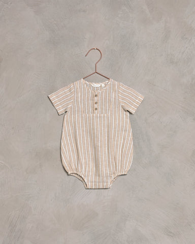 Noralee Ecru/Cafe Stripe Beau Romper