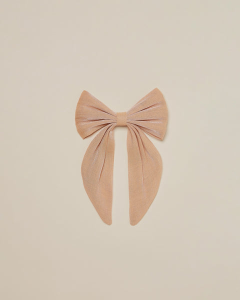 Noralee Metallic Apricot Oversized Bow