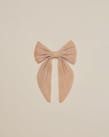 Noralee Metallic Apricot Oversized Bow