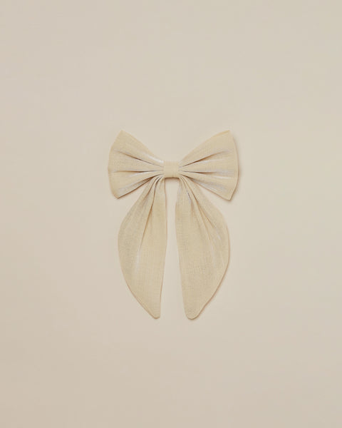 Noralee Metallic Champagne Oversized Bow