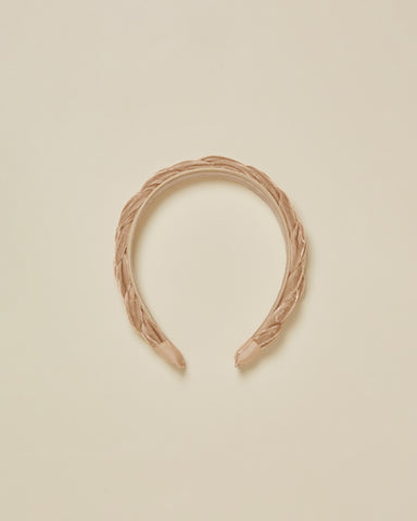 Noralee Apricot Velvet Braided Headband