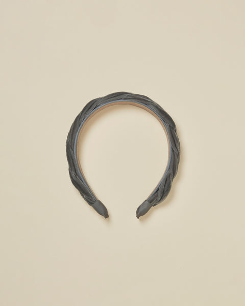 Noralee French Blue Velvet Braided Headband