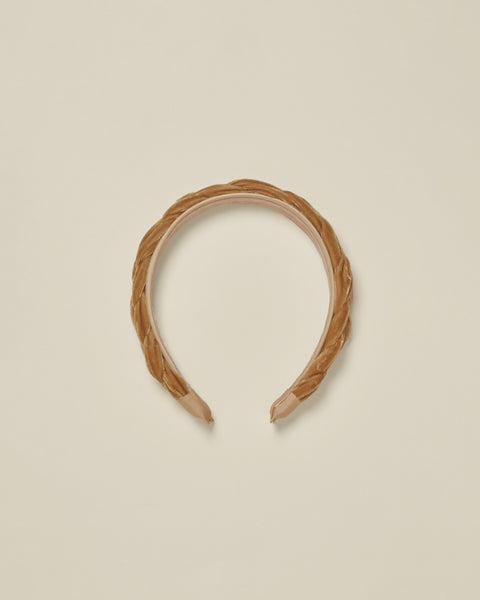 Noralee Golden Velvet Braided Headband