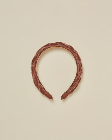 Noralee Wine Velvet Braided Headband