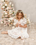 Noralee Ivory Embroidered Organza Quinn Dress