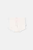 My Little Cozmo Baby Ivory Ribbed Short Set