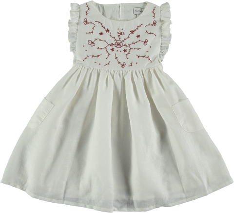 Nuttwig White Embroidery Dress