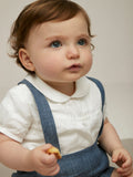 Nanos Blue Linen Overalls