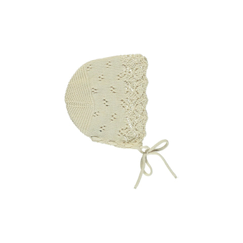 Bebe Organic Natural Summer Knit Bonnet