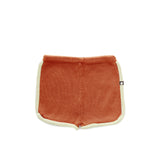 Oeuf Burnt Orange Pocket Sweater & 70's Shorts Set