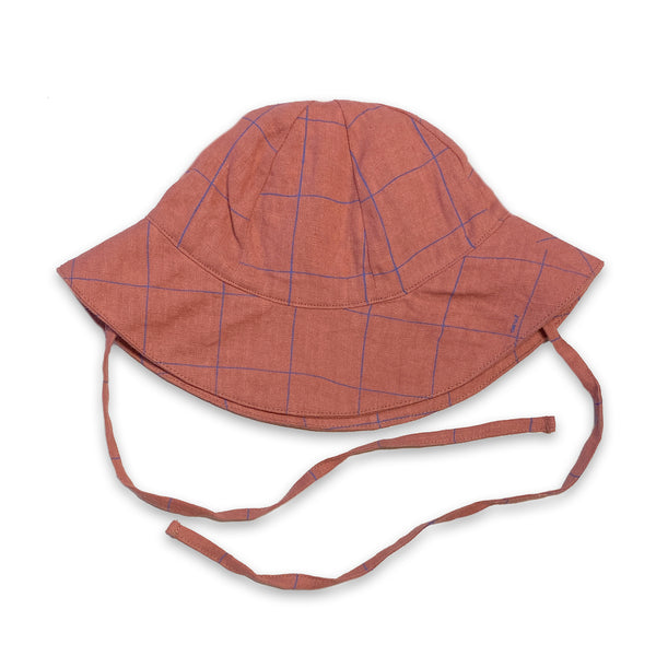Oeuf Pink Check Sun Hat