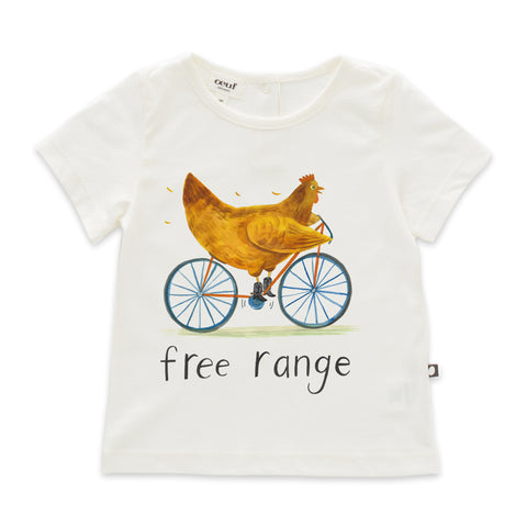 Oeuf White Free Range T-Shirt