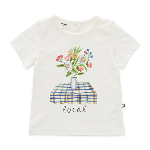 Oeuf White Local Floral T-Shirt