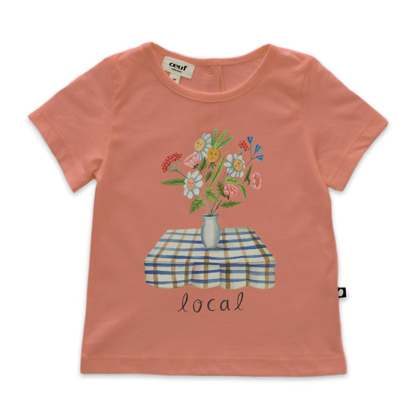 Oeuf Pink Local Floral T-Shirt