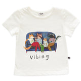 Oeuf White Vibing T-Shirt