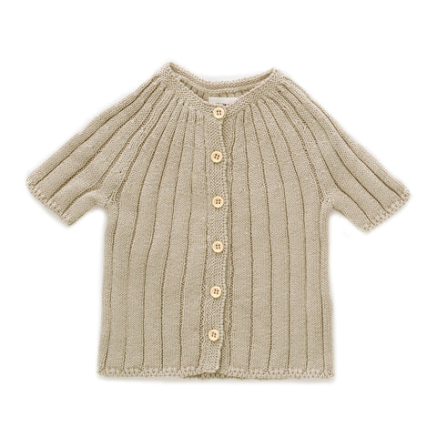 Oeuf Eggshell Everyday Cardigan & Shorts Set