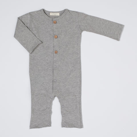 Nixnut Grey Button Onesie