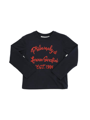 Philosophy Blue/Red Logo T-shirt