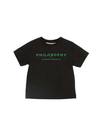 Philosophy Verde Nero Logo Crew Tee