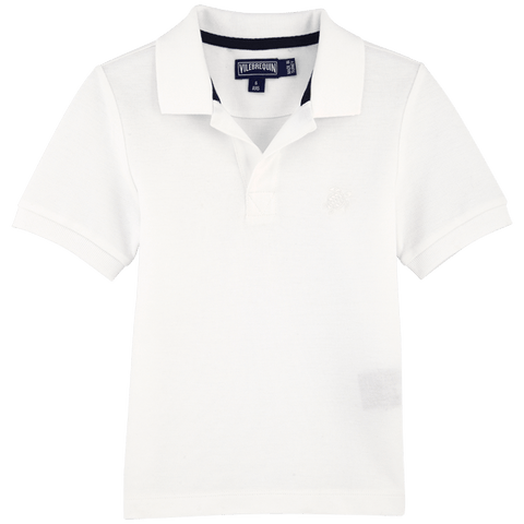 Vilebrequin White Solid Pique Polo Shirt