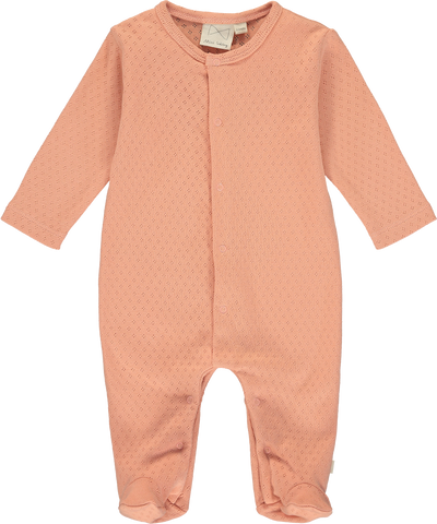 Mini Sibling Salmon Patterned Slim Babygrow