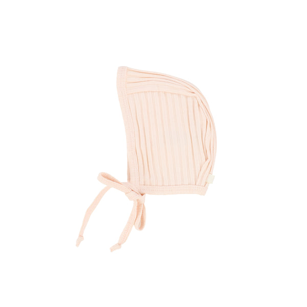 Lil Legs Petal Pink Wide Rib Bonnet