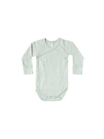 Quincy Mae Sea Glass Pointelle Kimono Set