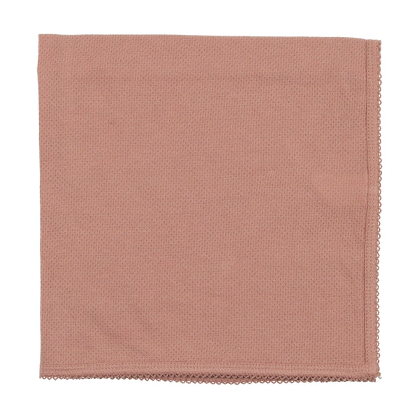 Lilette Pink Pointelle Blanket