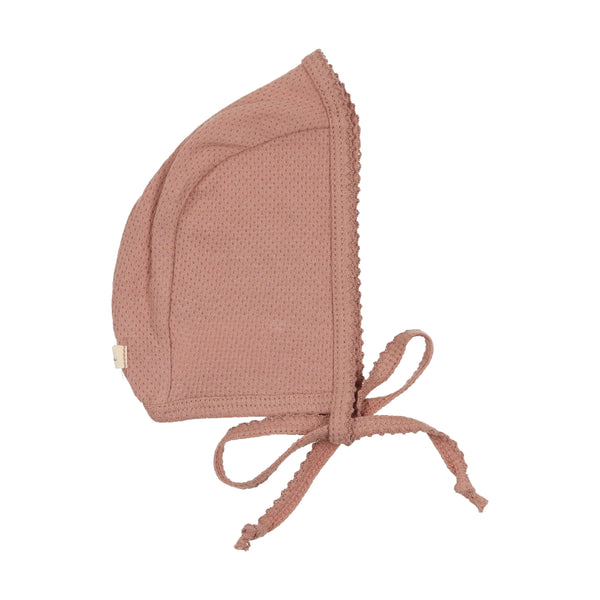 Lilette Pink Pointelle Bonnet