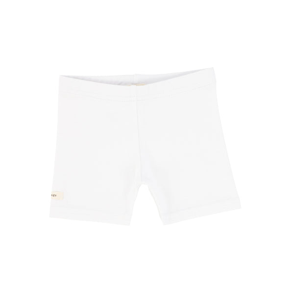 Lil Legs White Biker Shorts