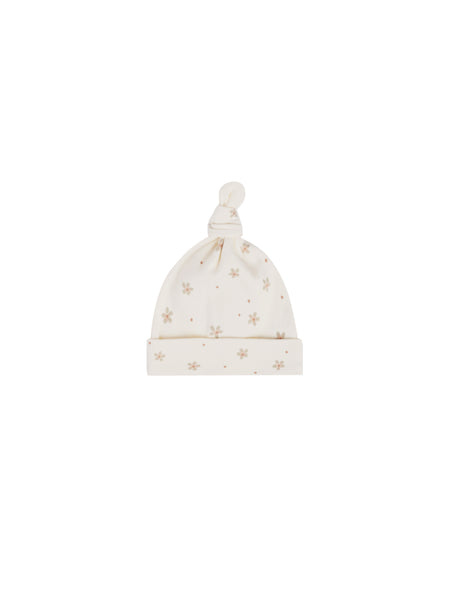 Quincy Mae Dotty Floral Knotted Baby Hat