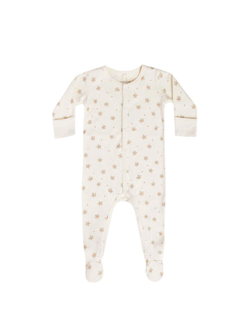 Quincy Mae Dotty Floral Full Snap Footie