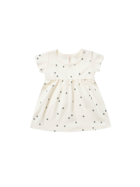 Quincy Mae Ivory Short Sleeve Baby Dress
