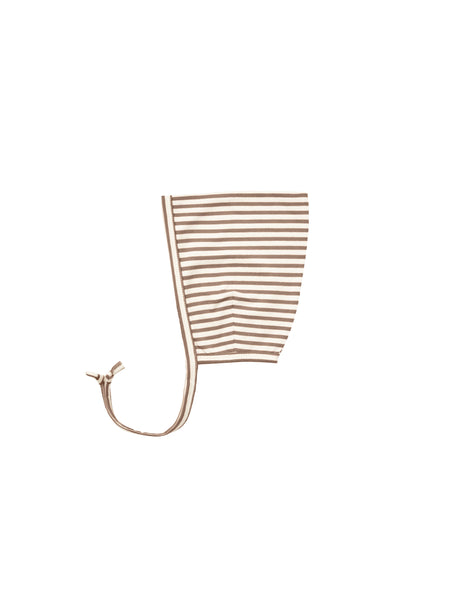 Quincy Mae Cocoa Stripe Pixie Bonnet