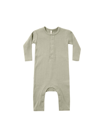 Quincy Mae Sage Ribbed Jumpsuit